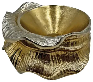 Bol design ultra moderne fait à la main pour la décoration de table, bol de luxe fait à la main plaqué pour la décoration de table centrale, sûr - Product Image 1