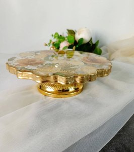 TIME 2 DECOR Ensemble de supports à gâteaux en résine écologique personnalisés de qualité supérieure, 20 pièces, pour table de desserts, hôtel, fête, mariage - Product Image 4