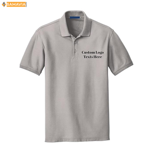 Samavia เสื้อโปโลผู้ชายแบบกำหนดเองเสื้อเชิ้ตคอปกผ้าฝ้ายระบายอากาศได้ดีมีสไตล์เสื้อผ้าแฟชั่นฤดูร้อนสำหรับเราสหราชอาณาจักร - Product Image 6