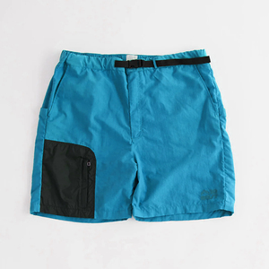 Gran oferta, pantalones cortos informales de nailon 100% para hombre, cintura elástica, rompevientos, patrón sólido, punto brillante, cintura media con un bolsillo - Product Image 4
