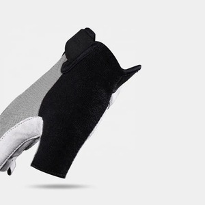 Guantes de cuero sintético de medio dedo al por mayor para ciclismo moto karting motocross viajar gimnasio esquí uso impermeable personalizado - Product Image 4