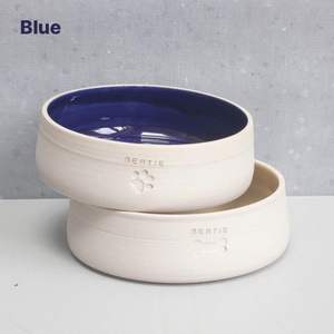 Cute Ceramic Pet <b>Bowl</b> For <b>Puppies</b> With Paw Print Design Perfect Gift Idea For Dog Lovers And Pet Owners - Product Image 3