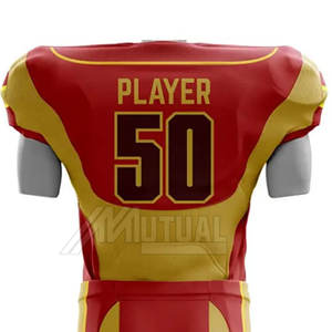 Uniforme de football américain personnalisable, meilleure caractéristique respirante à manches courtes avec votre propre logo - Product Image 5