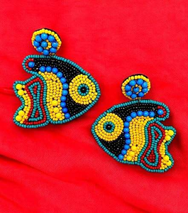 Último diseño de cuentas y pendientes bordados a mano en la parte posterior mejor proveedor de joyería de la India por glowin fashion - Product Image 2