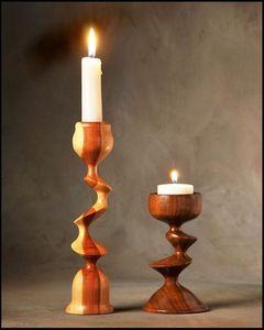 Porte-bougie en bois, support à bougie en bois pour la décoration de la maison, porte-bougie pilier le plus vendu par Antique Creations - Product Image 4