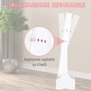 HOMCOM Armario LED para Joyas, Armario con Espejo, Base de Cajón, Organizador de Joyas y Accesorios, 45x36x150cm - Product Image 4