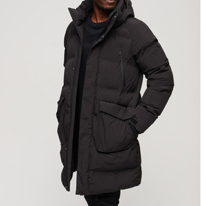 Chaqueta acolchada personalizada de alta calidad para hombre, la mejor Sudadera con capucha de invierno de estilo callejero a la moda, hecha de tela de lona - Product Image 2