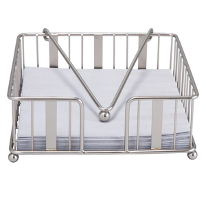 Antique Simple Fait Main De Luxe Argent Porte-Serviettes Plateau En Métal Idéal Pour Les Hôtels Table À Manger Et Carré En Métal Plateau Décor À La Maison - Product Image 3