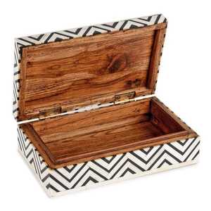 Caja de Joyería Rectangular Hecha a Mano con Incrustaciones de Hueso Indio, Diseño en Relieve, Hueso Tallado, Personalizable, Caja de Regalo de Madera MDF, Logotipo Personalizado - Product Image 5