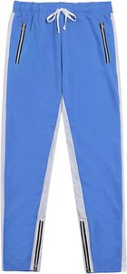 Sky Blue Zipper Luxury Men Tracksuit Custom Logo | OEM Factory Sportswear | Comfortable High-End Jogging Suit for Brands - Product Image 4