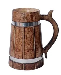 Wholesale Supply of Natural Finish Wooden Tea <b>Cups</b> & <b>Saucers</b> for Viking Medieval or Vintage Themes for Beer & Mead From India - Product Image 2