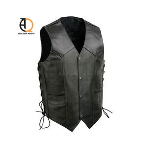 Chaleco de Cuero de la Mejor Calidad, Ropa Casual para Exteriores, Transpirable, Estilo Personalizado, Chaleco de Cuero para Hombre - Product Image 5