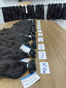 Venta al por mayor de cabello crudo sin procesar cabello ondulado natural virgen vietnamita proveedores de cabello ondulado natural mejor precio cutícula alineada cabello humano - Product Image 5