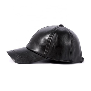 Casquette de baseball en cuir véritable pour homme, respirante, classique, pour l'extérieur, vente en gros pour unisexe - Product Image 6