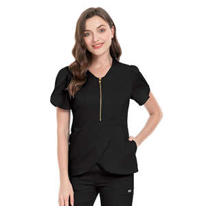 ชุดจ็อกเกอร์ชุดเครื่องแบบพยาบาลสครับสำหรับผู้หญิงชุดวิ่งสปาสองชิ้นดีไซน์ใหม่ชุดยูนิฟอร์มทางการแพทย์ออกแบบโลโก้ได้ตามต้องการ - Product Image 4