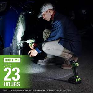 Kit combiné d'outils électriques sans fil 24V pour le bricolage, 10 outils multifonctions : perceuse alternative, visseuse à chocs, clé à chocs, avec 2 batteries et chargeurs - Product Image 3