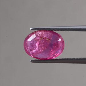 Collar de piedras preciosas de trillón de rubí Natural al mejor precio, cuentas de piedra de rubí Rosa originales, corte ovalado, efectos ópticos de luz, fabricación de joyas - Product Image 2