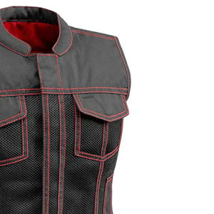 Gilet en cuir Concord sur mesure pour hommes femmes vêtements de sport unisexe grande taille gilet de motard de moto Look classique sensation pour l'hiver - Product Image 4