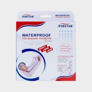 Protège-plâtre imperméable personnalisé Firstar pour <span class=keywords><strong>bras</strong></span> long, <span class=keywords><strong>protection</strong></span> de douche en silicone PVC PP, couvre-plâtre étanche pour plaies - Product Image 5