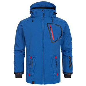 Nouvelle tendance vêtements de voyage poignets élastiques à capuche Softshell coupe-vent veste pour hommes vêtements d'extérieur classiques Musthave confort hommes veste - Product Image 4