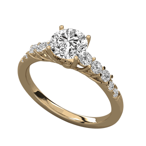 Anillo de Bodas con Diamante de Corte Redondo - Product Image 3