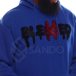 Chándal Personalizado con Logotipo para Hombre, Talla Grande, con Pedrería, Resistente al Viento, Transpirable, Ligero, con Capucha, Diseño Sólido, para Invierno - Product Image 6