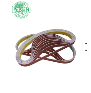 Bandas de Lijado Abrasivas de Grano Rojo de 37 mm de Alta Calidad OEM OBM para Lijadoras de Banda para Acabado de Metales, Venta al por Mayor - Product Image 1
