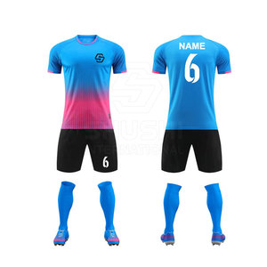 Pakistan meilleure qualité 100% Polyester séchage rapide unisexe adulte football uniforme personnalisé ensembles de football usine en gros - Product Image 5