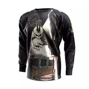 เสื้อกีฬาเพนท์บอลผ้าเจอร์ซีย์แบบสั่งทำเสื้อเพนท์บอลผ้าเจอร์ซีย์แห้งเร็วทันสมัย - Product Image 3