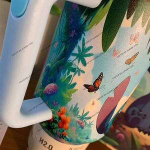 <span class=keywords><strong>Tasse</strong></span> de voyage sous vide à double paroi en acier inoxydable 40oz avec poignée isolée avec boîte-cadeau Logo personnalisé Cartoon <span class=keywords><strong>Lilo</strong></span> <span class=keywords><strong>Stitch</strong></span> Monster - Product Image 2