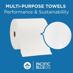 Pacific Blue Ultra High-Capacity Hardwound <b>Paper</b> Towel Rolls, White, 8” x 1,150 Feet/Roll, 6 Rolls/Case (26490) - Product Image 2