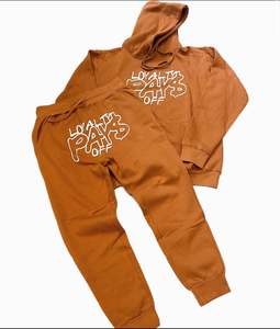 Fabricant de vêtements survêtement survêtement pour hommes pantalons de survêtement lourds et ensemble de sweat à capuche unisexe avec logo imprimé bouffant personnalisé Hoddie - Product Image 5