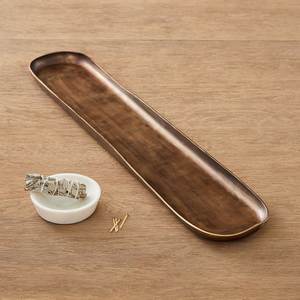 Most Popular Aluminum <b>Round</b> Serving <b>Tray</b> with Gold Flower Design Dishwasher Safe Tableware for <b>Table</b> Centerpiece - Product Image 2