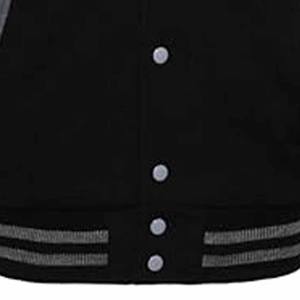 Baseball Varsity Jacket with Black Leather Sleeves Vintage Varsity Jacket with Leather Sleeves for Men - Product Image 4