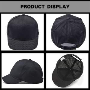 Casquette de baseball à bord court, chapeau d'entraînement à bord court uni réglable chapeau de pêche athlétisme chapeau de camionneur maille - Product Image 2