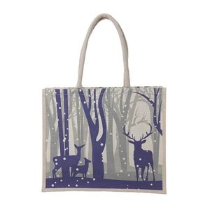 Sac fourre-tout en jute écologique lavable de qualité supérieure personnalisé avec conception d'impression personnalisée pour l'utilisation de cadeaux de plage - Product Image 3