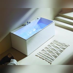 Baignoire autoportante blanche de 170 cm JBT01017AW, baignoire en surface solide, fournisseur d'usine, prix de gros, achat en gros - Product Image 4