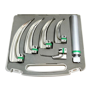 ชุดเครื่องตรวจกล่องเสียงสแตนเลสคุณภาพสูง4ชิ้นอุปกรณ์ผ่าตัดแบบแมนนวล - Product Image 4