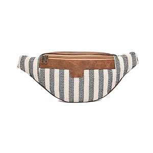 Sac banane en toile de haute qualité unisexe trousse de maquillage personnalisée sacs de taille classiques pour unisexe - Product Image 4