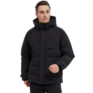 Chaqueta de Invierno Gruesa para Hombre, con Forro de Lona, Cuello Alto, Impermeable, Cortavientos, Transpirable, con Dobladillo Elástico y Capucha, Estilo Vintage, Venta al Por Mayor - Product Image 5