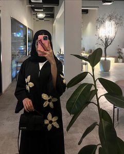 Abaya de Manga Larga de Seda Hecha a Mano de Primera Calidad, Antiarrugas, para Mujer, Color Personalizado, Ropa de Oración, Talla Adulto - Product Image 4