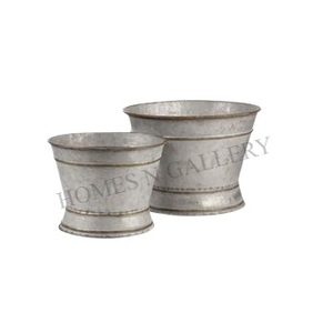 New Arrival High Quality Metal Iron Home Decoration Luxury Design Golden Finishing Flower Vase <b>Small</b> Plant Bucket <b>Pots</b> Garden - Product Image 3