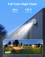 ANNKE FCD600 Caméra IP Tourelle Panoramique 180 Degrés Double Lentille 6 Mégapixels avec IA, PoE, Audio Bidirectionnel, Lumière Hybride Intelligente, IP67