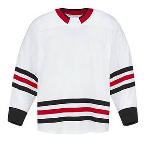 Camisetas y tops de hockey bordadas de sarga baratas con logotipo del equipo NAI antibacteriano de poliéster 100% personalizado - Product Image 5