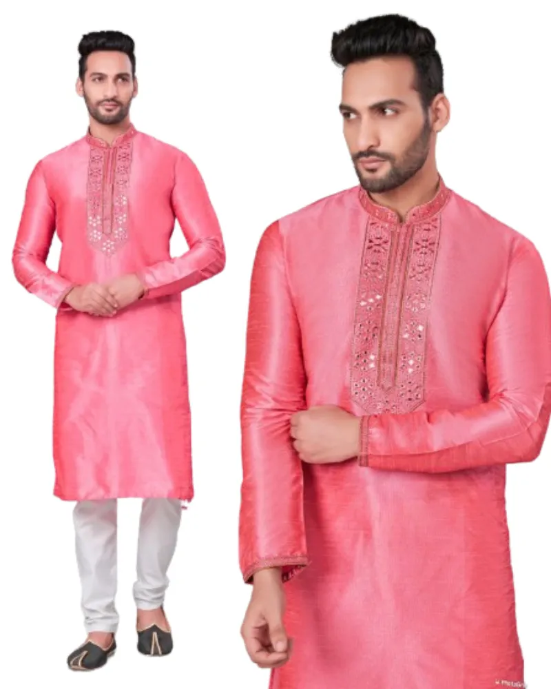 インドとパキスタンのイスラム服イスラム教徒のドレスのEiDウェディングSalwar kameez Gentsコレクションのための男性TarkashiKurtaデザイン