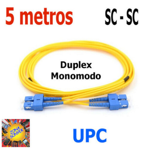 สายแพทช์ไฟเบอร์ออปติกแบบดูเพล็กซ์ SC Single-Mode 5 เมตร G652D Simplex - Product Image 1