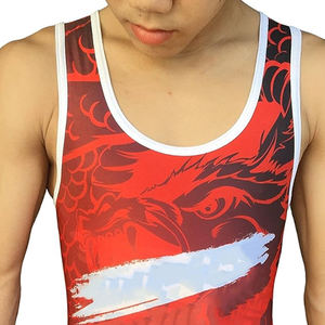 Vêtements de sport de dessin animé bleus personnalisés Service OEM Maillots de lutte Vêtements de lutte bleus personnalisés de haute qualité OEM - Product Image 3