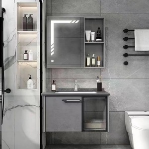 ตู้อ่างล้างหน้า PVC กันน้ำแบบคลาสสิกติดผนังทนทานทันสมัยสำหรับวิลล่า - Product Image 1