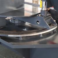 Scie à ruban automatique GHS4235 mini avec angle rotatif et méthode de tension hydraulique, moteur central pour le travail de découpe de composants