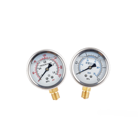 High-Accuracy Brass Water Pressure Gauge Industrial Grade Brass Pressure Gauges